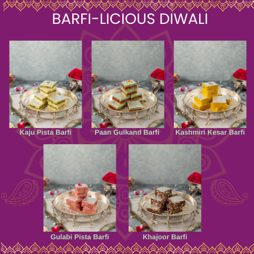Lilac Barfi Indulgence (1.2kg / 36 pcs)