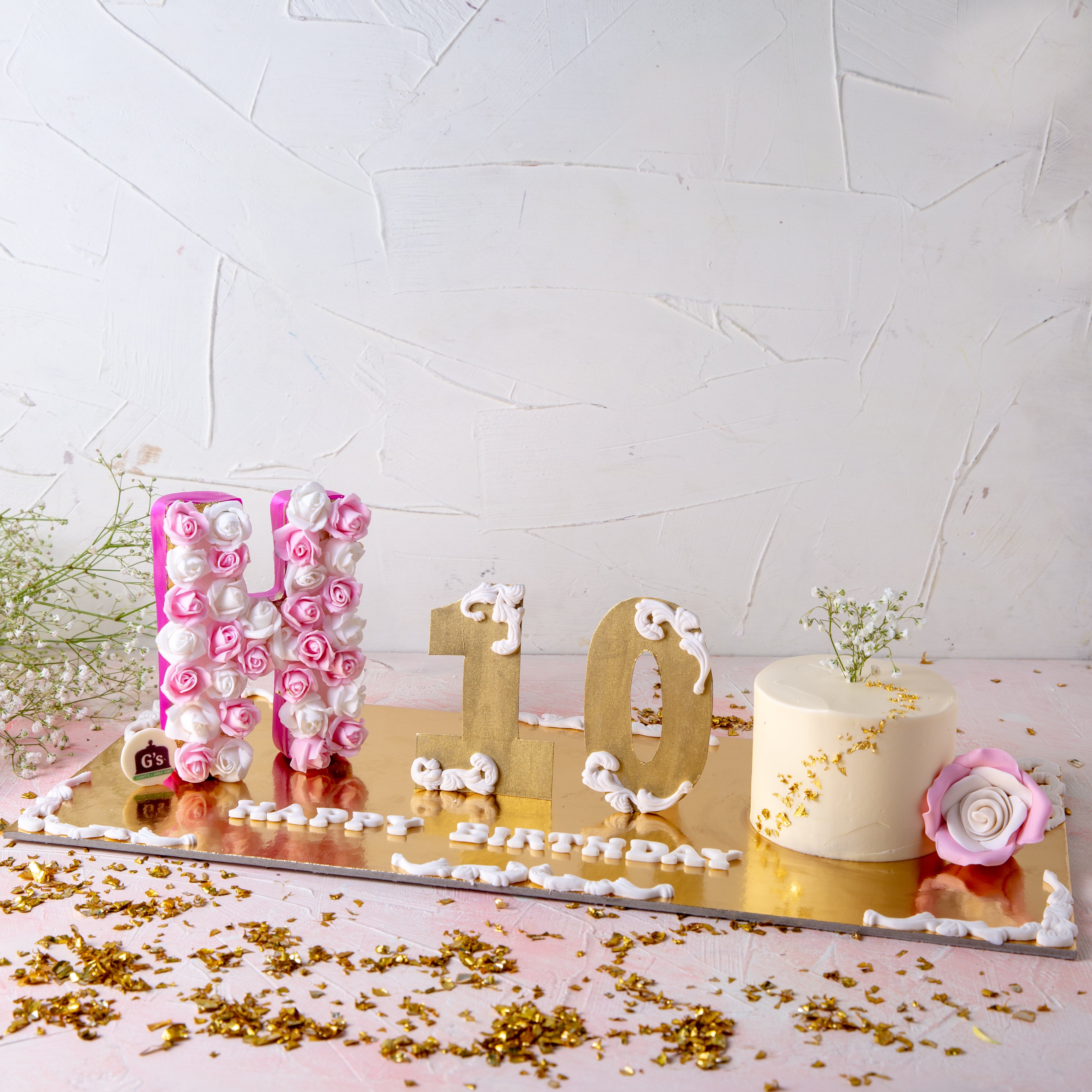 Birthday Initial & Age Mini Cake