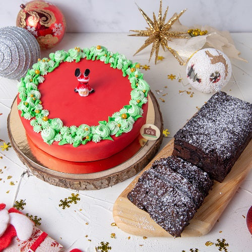 Fondant Plum Fruit Cake