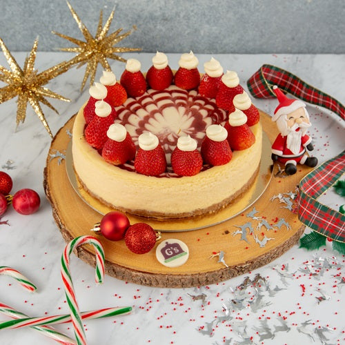 Merry Berry Santa Cheesecake