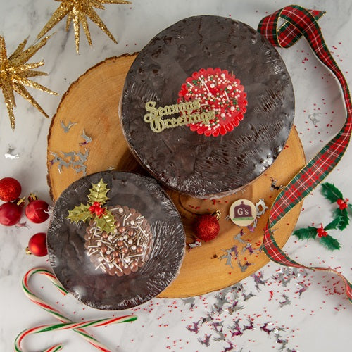 Round Plum Fruit Cake