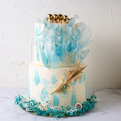 Something Blue Cake