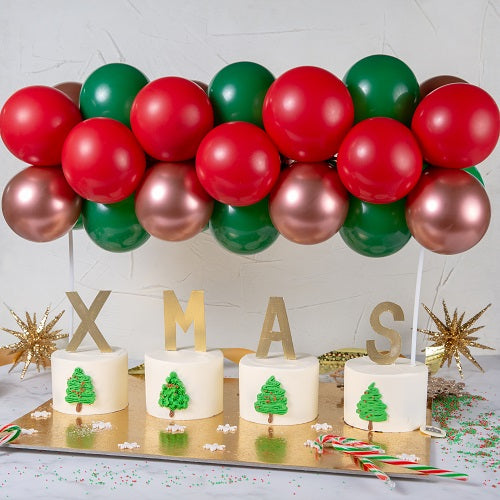 Xmas Balloon Mini Cake set