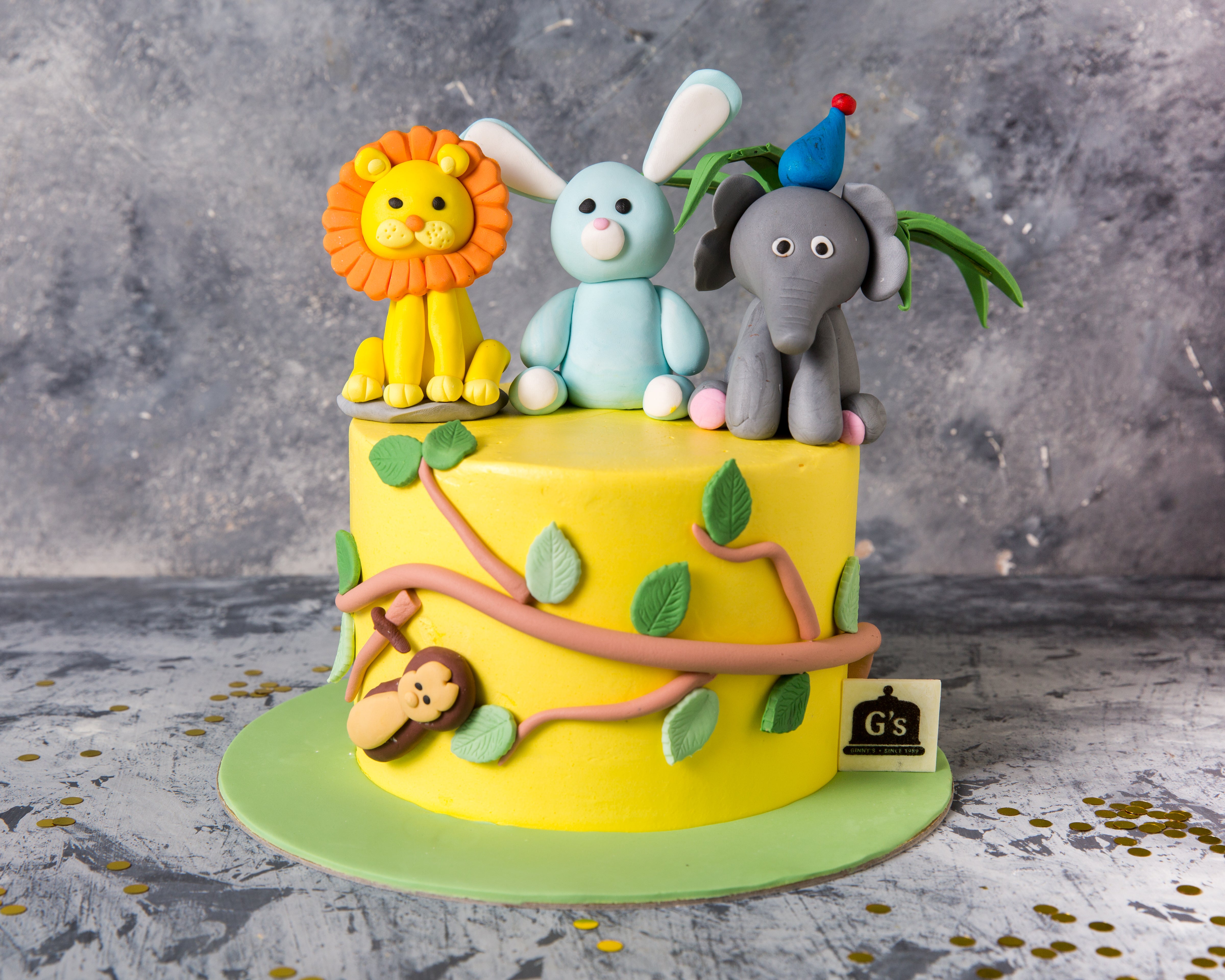 Jungle animals cake 8