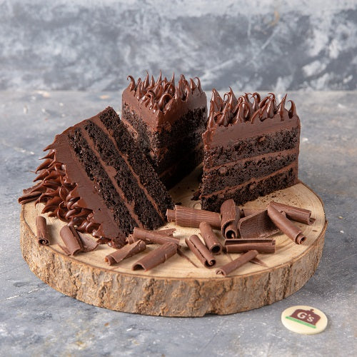 Double Chocolate Truffle Cake Slice