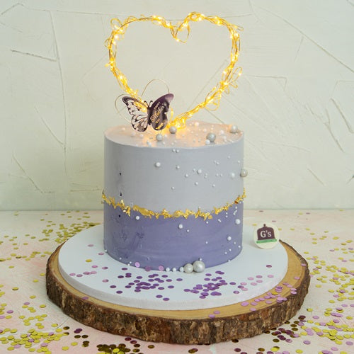 Lavender Light Up Mum Cake
