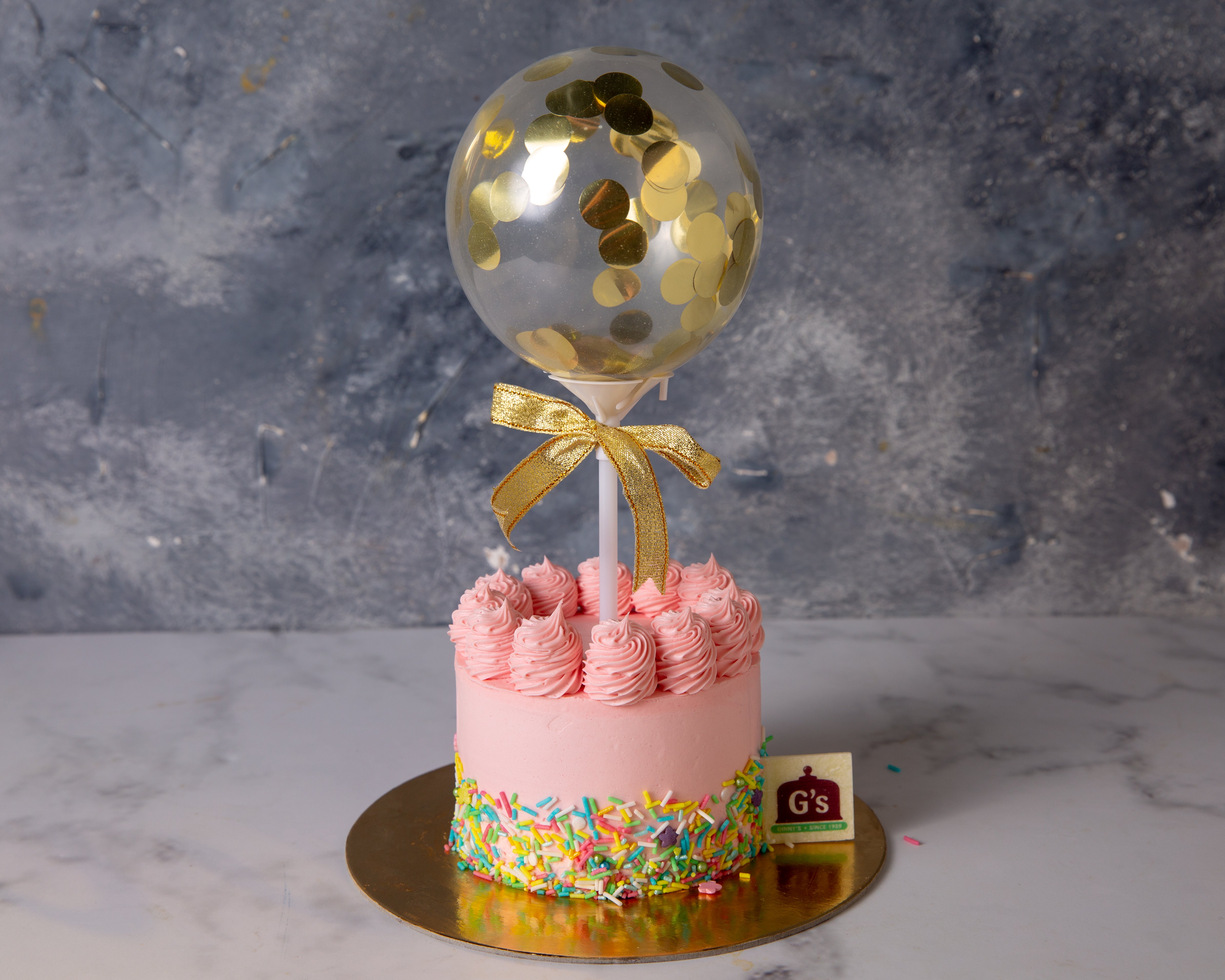 5″ Heart Confetti Balloon Cake Topper Decoration price in Qatar - Bake Wares